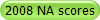 2008 NA scores